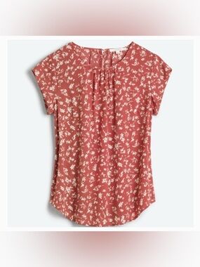 FUN2FUN - NEW - Kaden Pleated Blouse Burnt Orange
